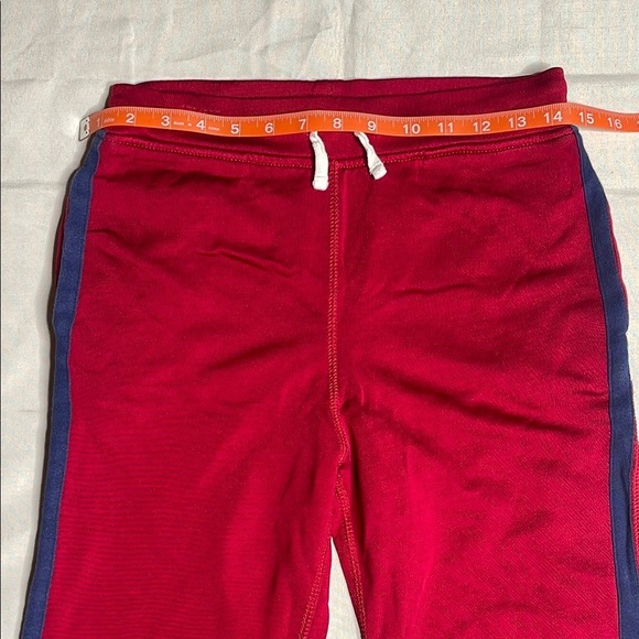 CREWCUTS Red Kids Track Pants with Blue Stripes Size 12 - Picture 6 of 9